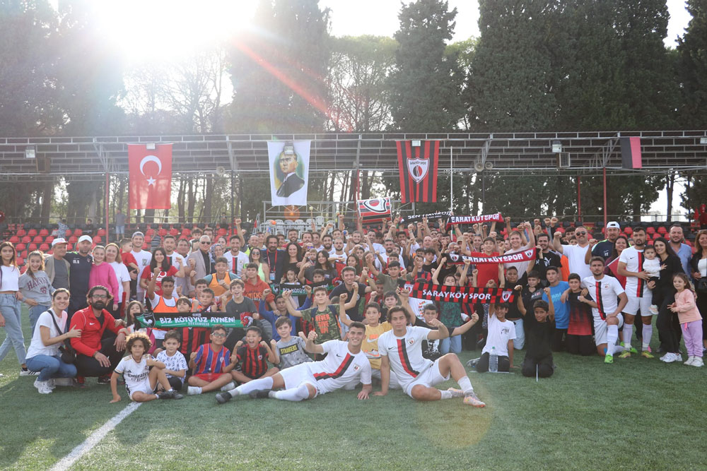 SARAYKÖYSPOR ŞÖLENE DÖNÜŞEN MAÇTA 2-1 KAZANDI