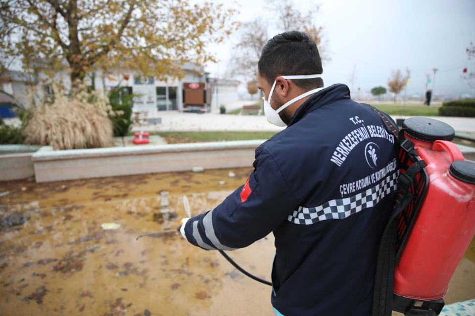 MERKEZEFENDİ’DE HAŞERE İLE MÜCADELE BAŞLADI