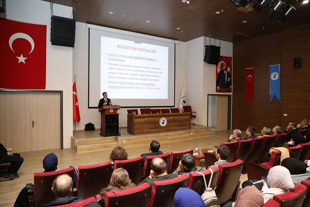 PAÜ’DE KUDÜS’ÜN ÖNEMİ VE FİLİSTİN GERÇEĞİ KONUŞULDU