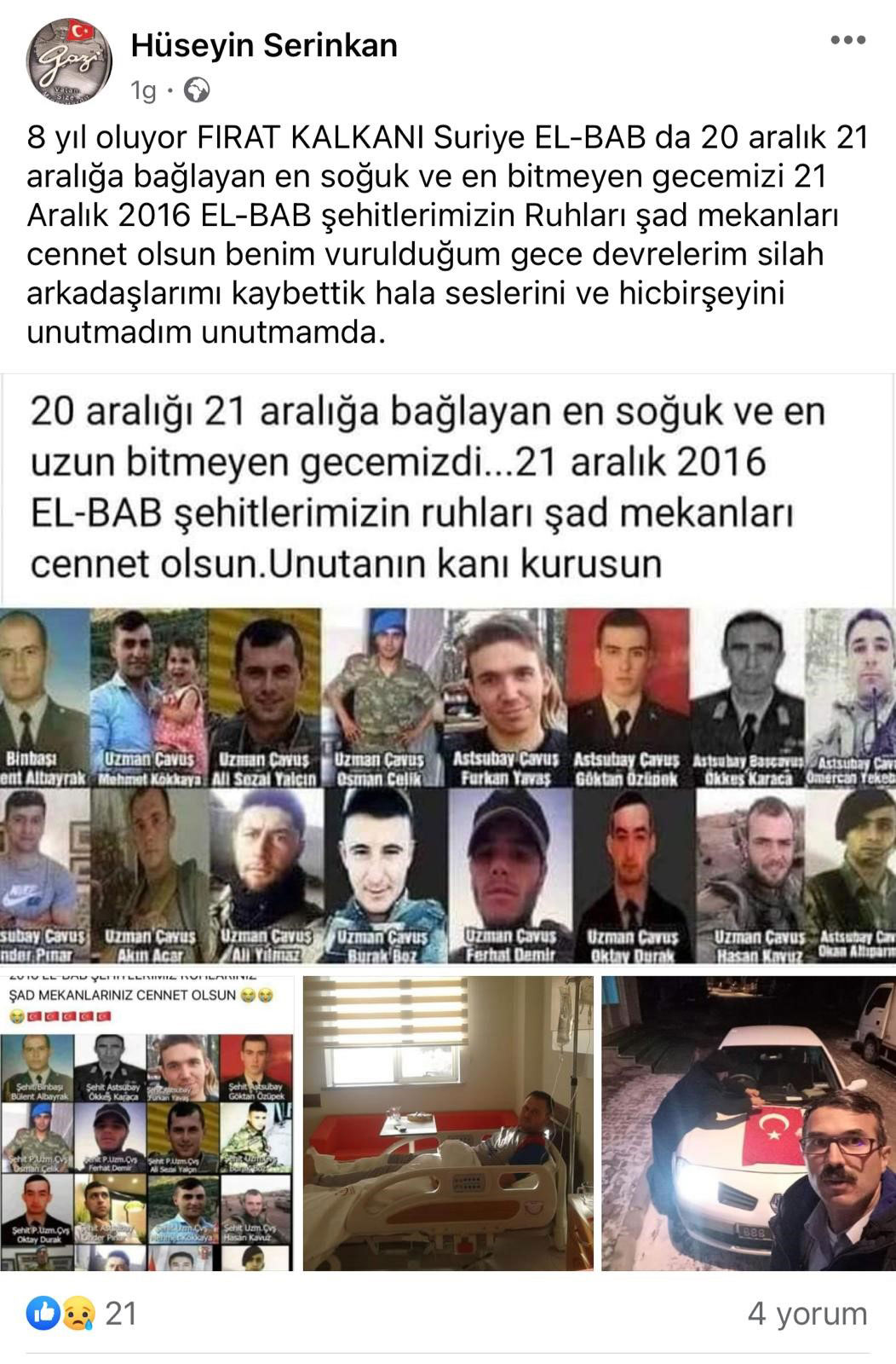 GAZİ AĞABEY BİR GÜN ÖNCE ŞEHİT DEVRELERİNİ ANMIŞ