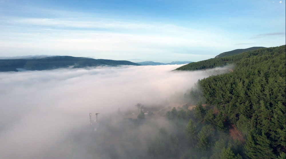 MENTEŞE'DE SİS DENİZİ MEST ETTİ