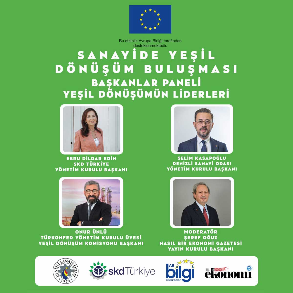 SANAYİDE YEŞİL DÖNÜŞÜM BULUŞMALARI DENİZLİ’DEN BAŞLIYOR