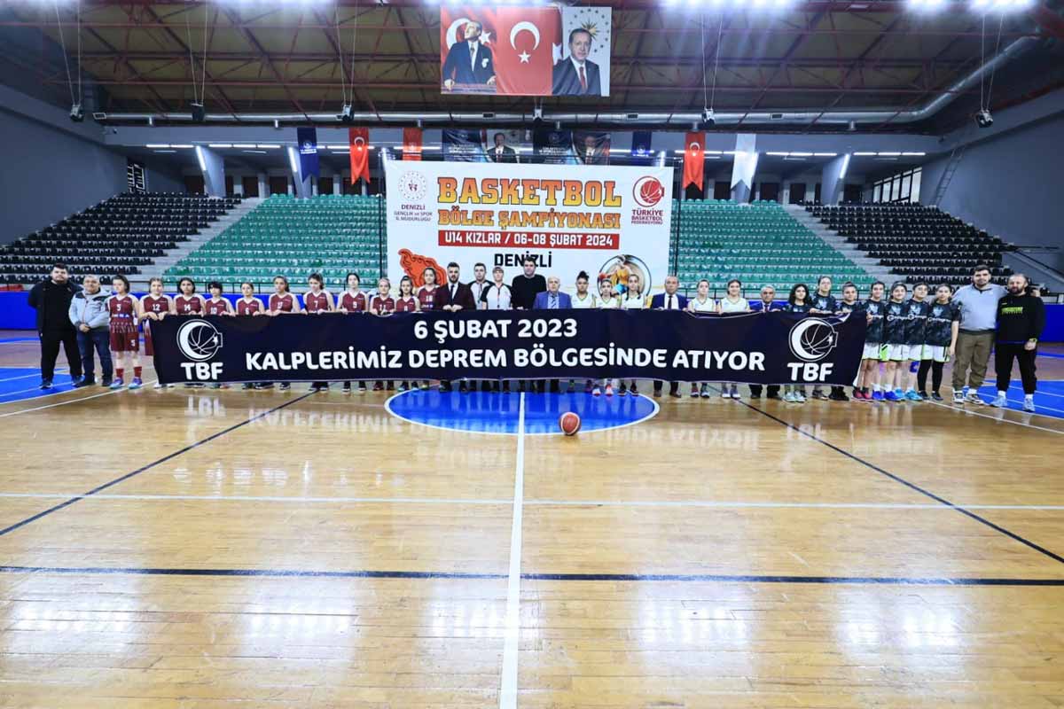 Denizli’de düzenlenen Basketbol U14 Kızlar Bölge Şampiyonası 