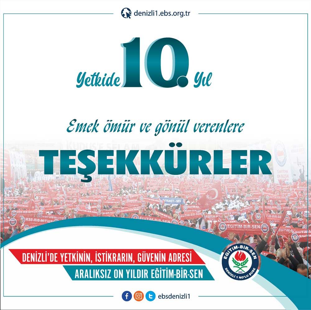 DENİZLİ’DE YETKİLİ SENDİKA EĞİTİM-BİR SEN OLDU