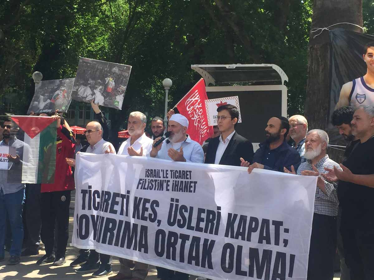 İSRAİL'İN REFAH'A SALDIRISI PROTESTO EDİLDİ