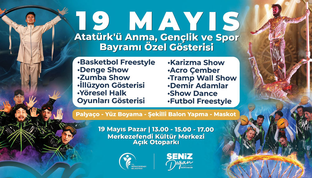 MERKEZEFENDİ’DE 19 MAYIS’A ÖZEL KUTLAMA