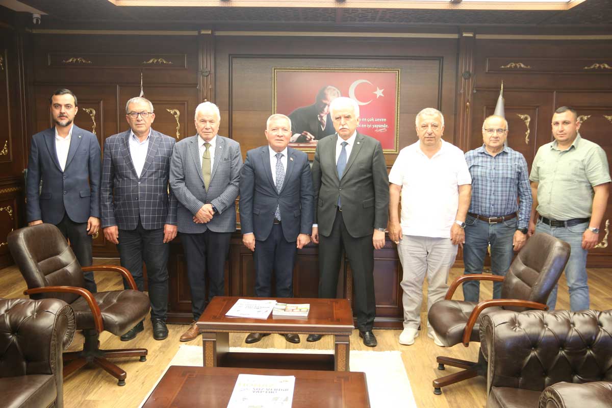 TİCARET BORSASI BELEDİYE BAŞKANLARINI ZİYARET ETTİ