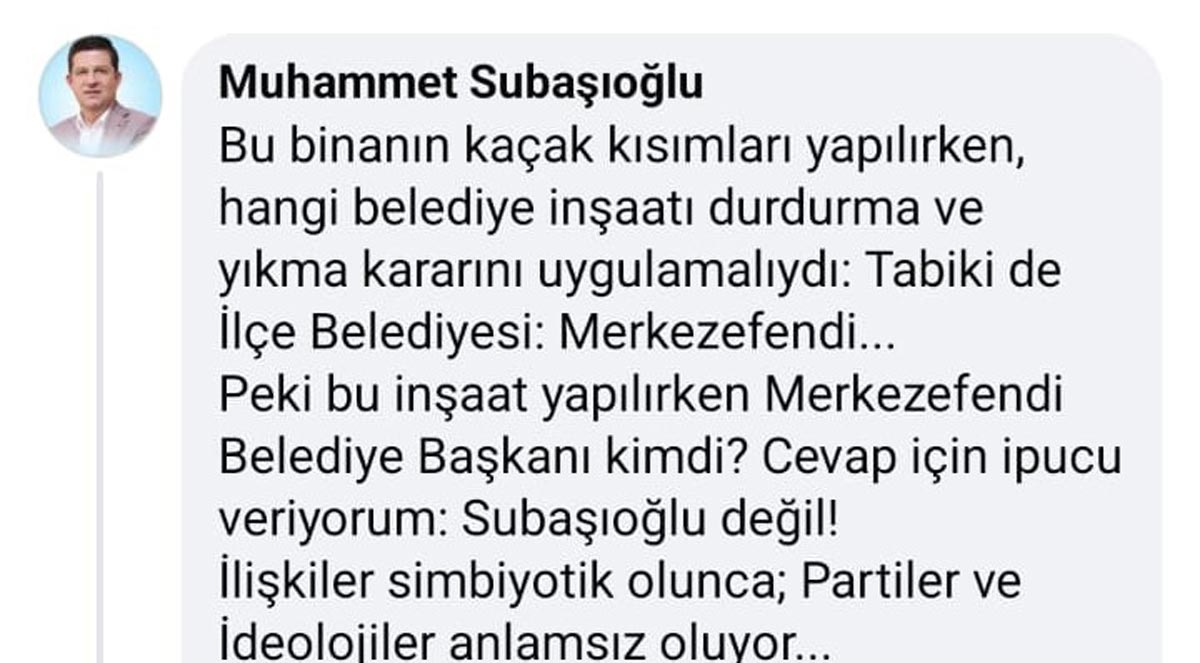 TARTIŞMALARA SUBAŞIOĞLU DA KATILDI