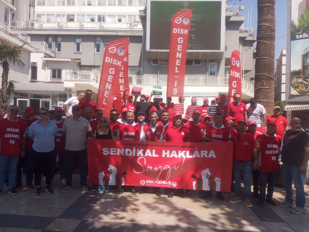 Genel İş Sendikası, büyükşehir belediyesinde örgütlenme çalışmalarının önüne geçtiği gerekçesiyle müdürler, memurlar, çavuşlar, amirler ve ilçe koordinatörlerinin arasında bulunduğu 17 kişi hakkında suç duyurusunda bulunduğunu açıkladı.