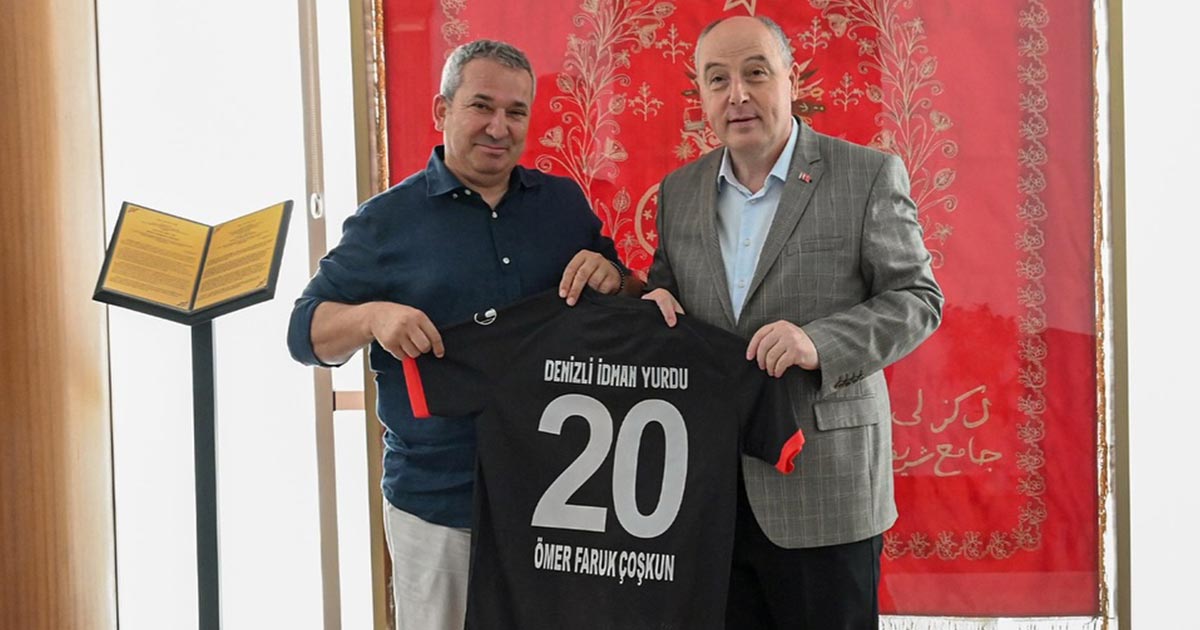 Denizli İdman Yurdu Gürellerspor Kulübü Başkanı İbrahim Gürel ve yönetim kurulu üyeleri, Denizli Valisi Ömer Faruk Coşkun’u makamında ziyaret ederek kulübün projelerini tanıttı.