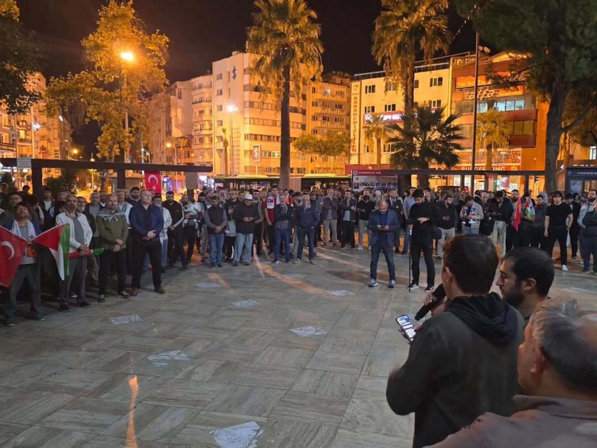 DENİZLİ’DE KÜRESEL SUMUD FİLOSU’NA SALDIRIYA TEPKİ