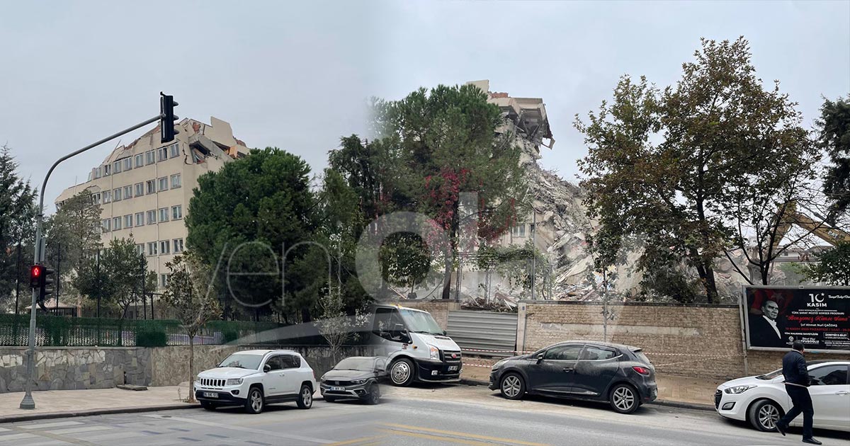 TOZ BULUTU CADDEYİ KAPLADI