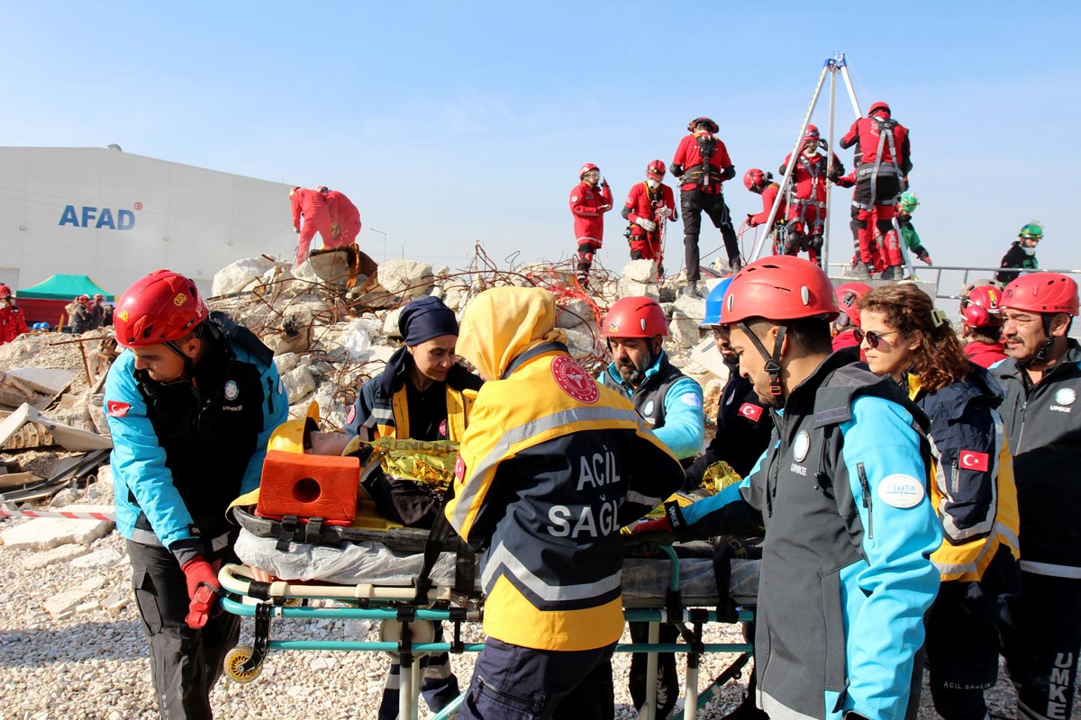 DEPREM TATBİKATI CANLANDIRILDI