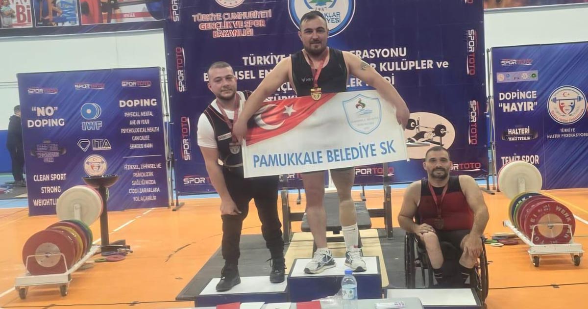 PAMUKKALE BELEDİYESPORLU HAKAN DAĞ TÜRKİYE REKORU KIRDI