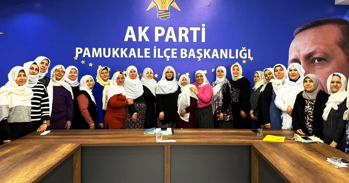 AK PARTİLİ KADINLARDAN GÜNEŞ'E ŞALVARLI DESTEK