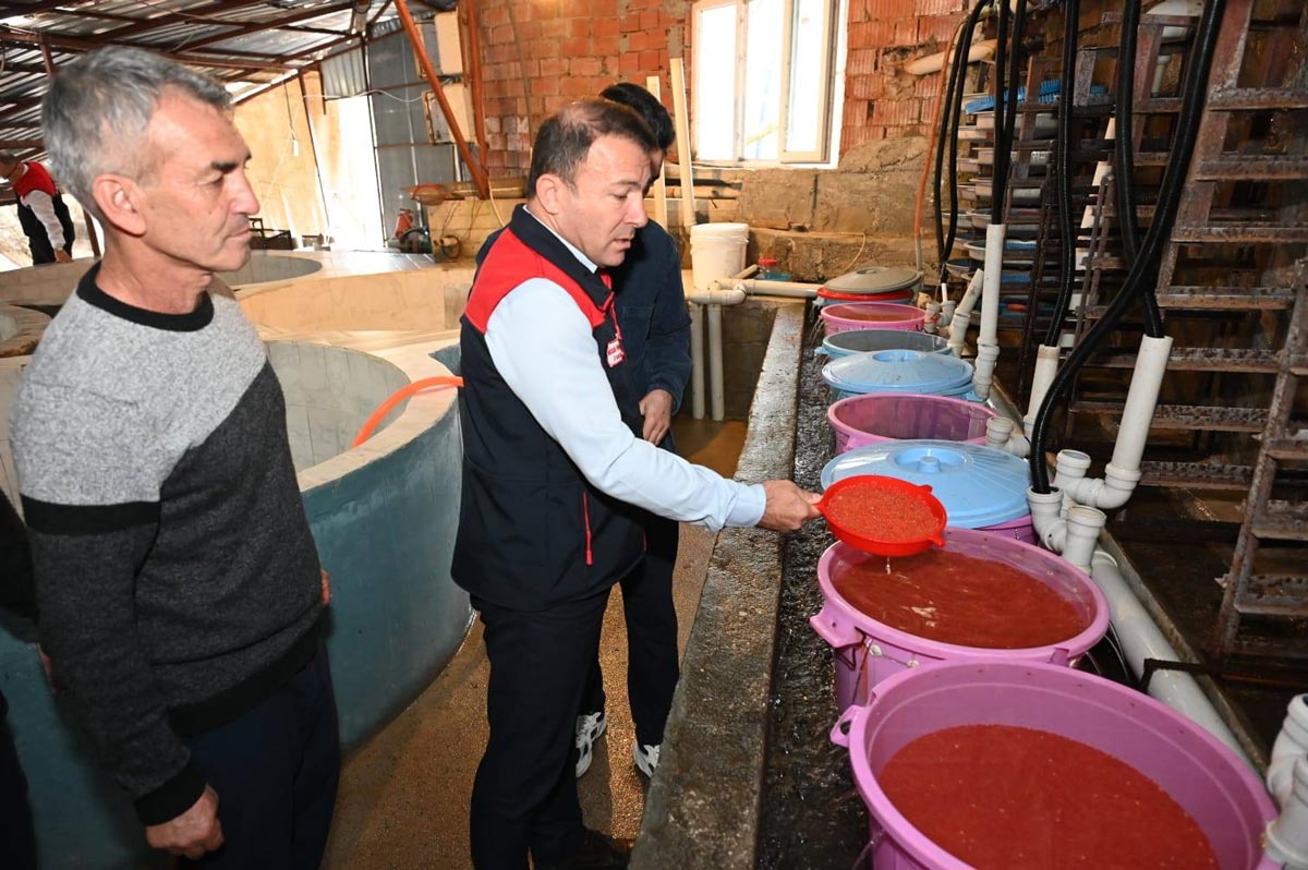 ALABALIK ÜRETİCİSİNE 3,8 MİLYON LİRALIK DESTEK