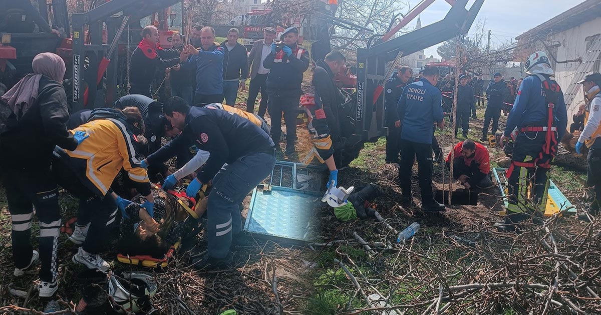 ODUN TOPLARKEN SU KUYUSUNA DÜŞTÜ