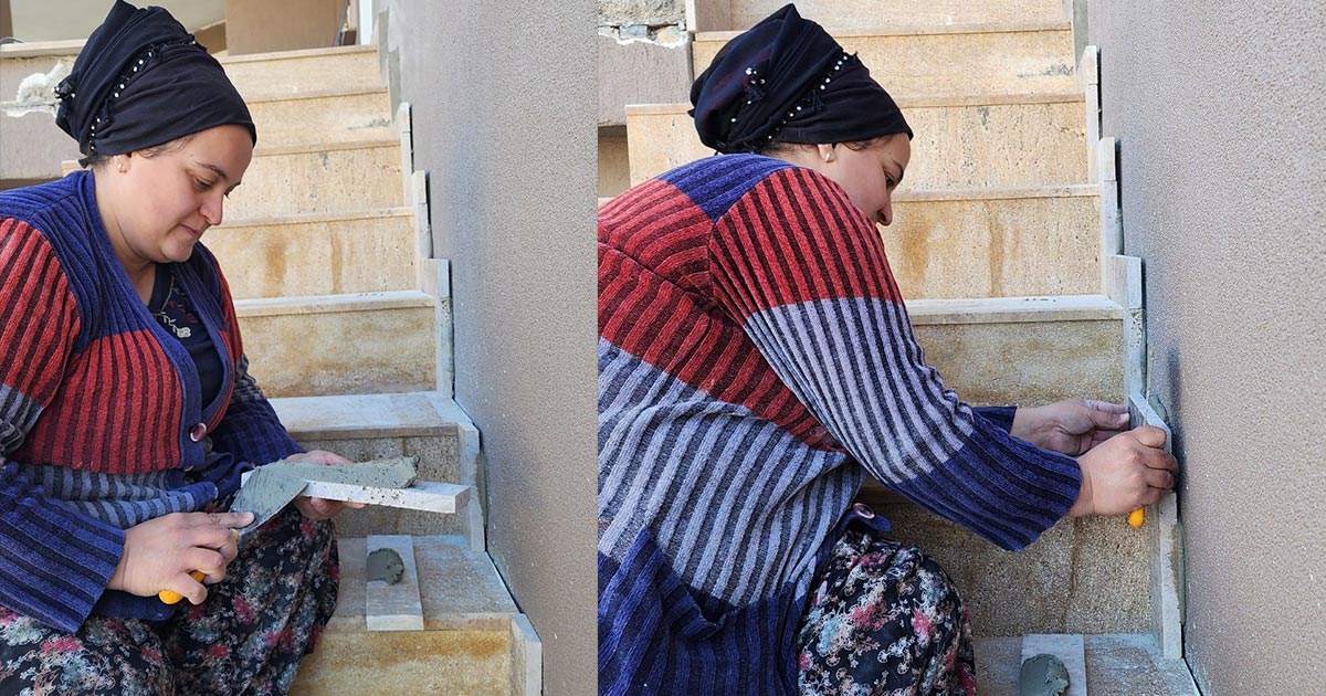 OMUZ OMUZA HAYAT MÜCADELESİNDE MERMER USTASI OLDU