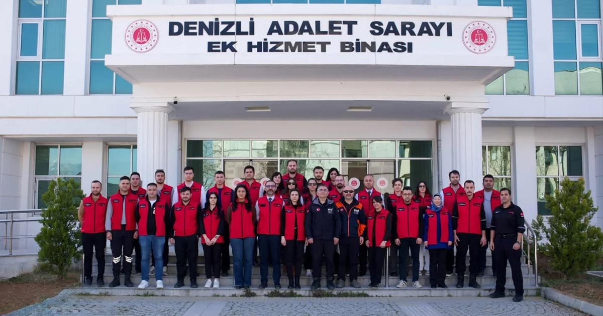 DENİZLİ ADLİYESİ ARAMA KURTARMA EKİBİNE AFAD’DAN AKREDİTASYON EĞİTİMİ