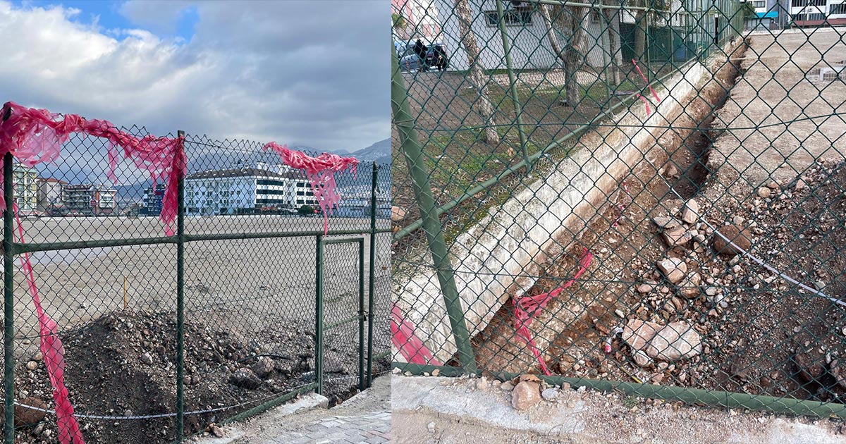 KINIKLI FUTBOL SAHASI SİT ALANI OLDU