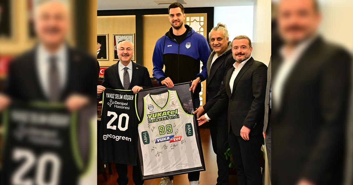 MERKEZEFENDİ BASKET HEYETİ VALİ KÖŞGER’İ MAKAMINDA ZİYARET ETTİ