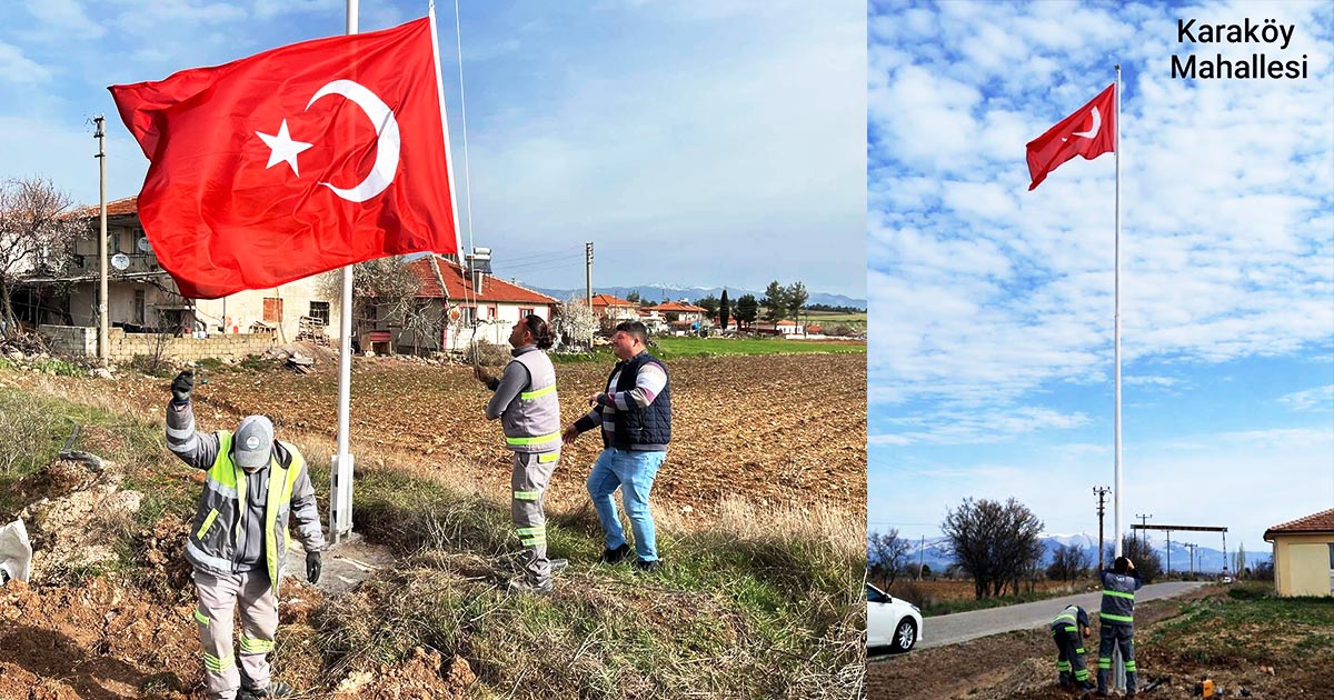 O İLÇE BAYRAKLARLA DONATILIYOR