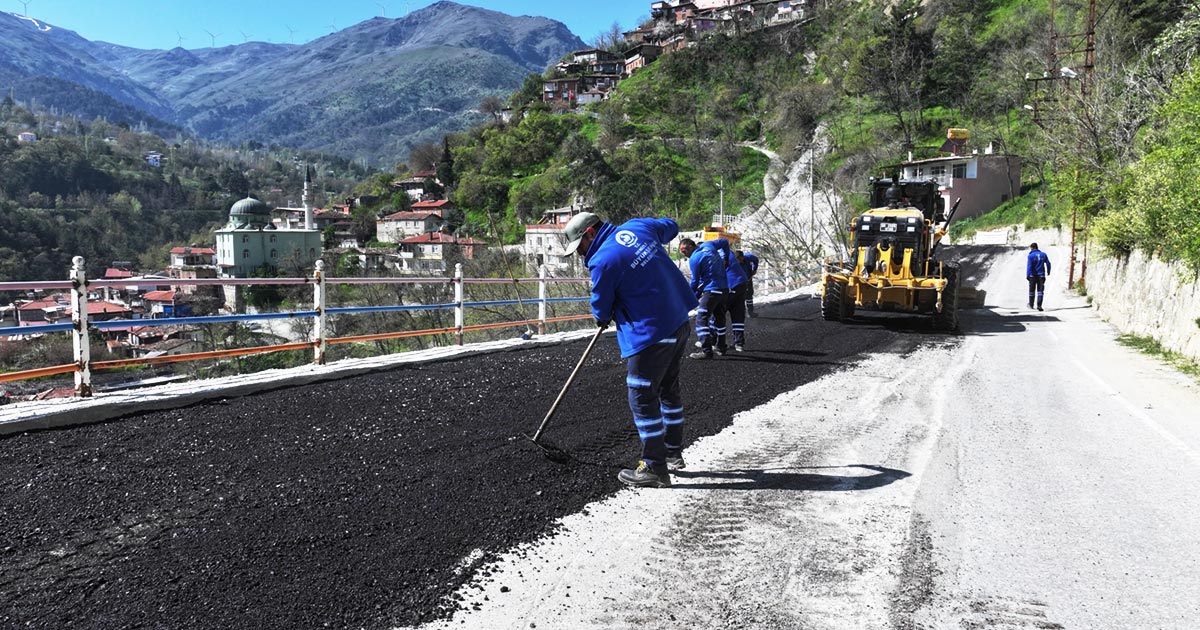 BABADAĞ VE KARACASU BAĞLANTI YOLU YENİLENDİ