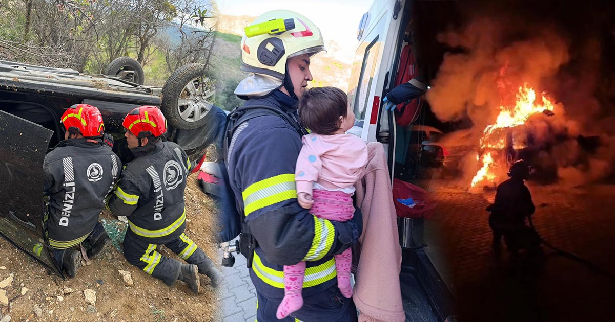 ATEŞ SAVAŞÇILARI 64 VATANDAŞI KURTARDI