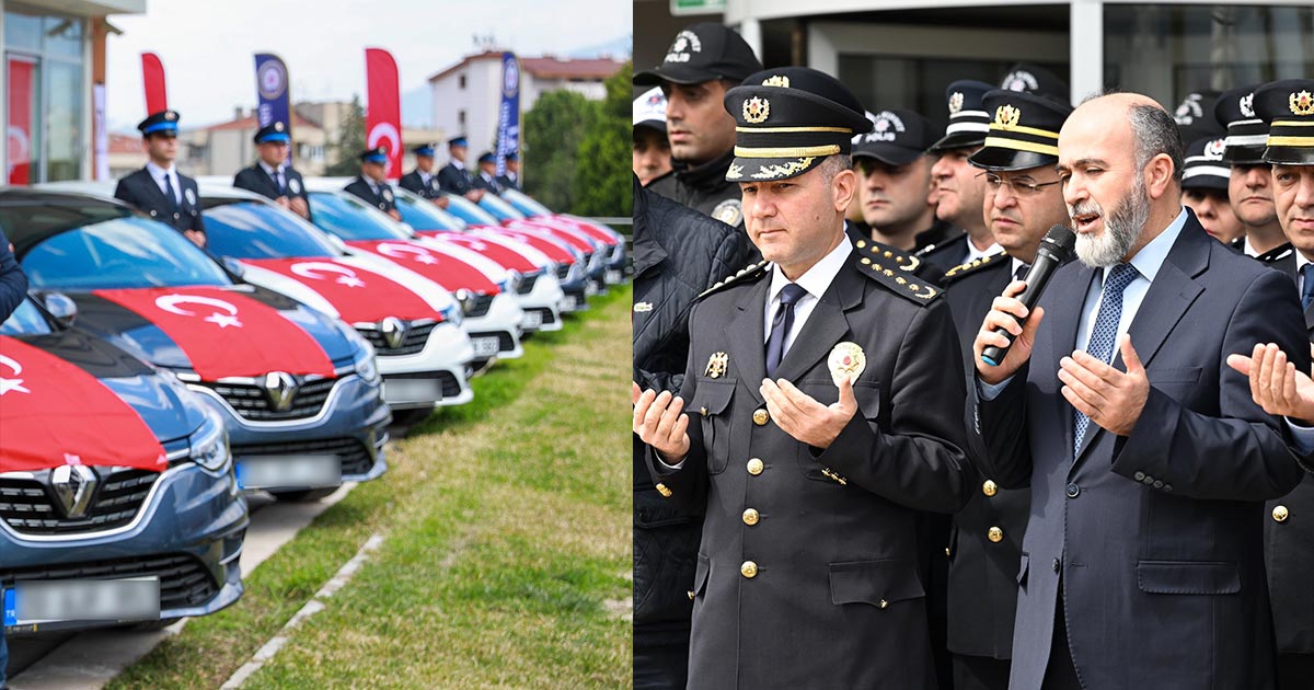 DENİZLİ EMNİYETİNE 16 YENİ ARAÇ