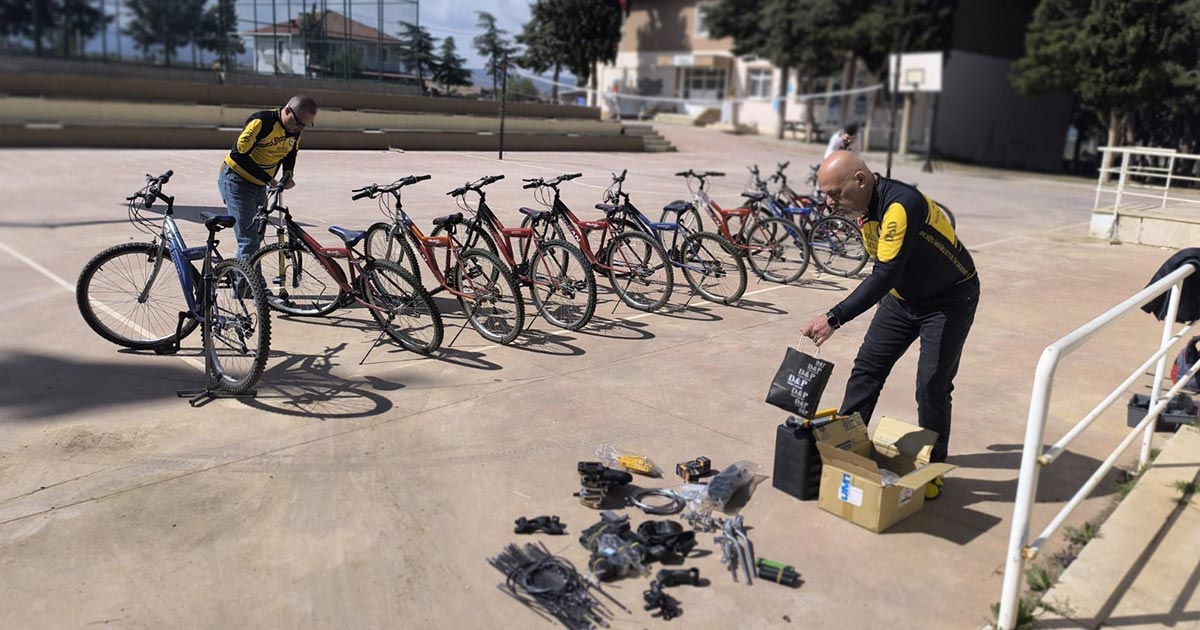 SAZAK’TA BİSİKLETLER YENİDEN YOLLARDA