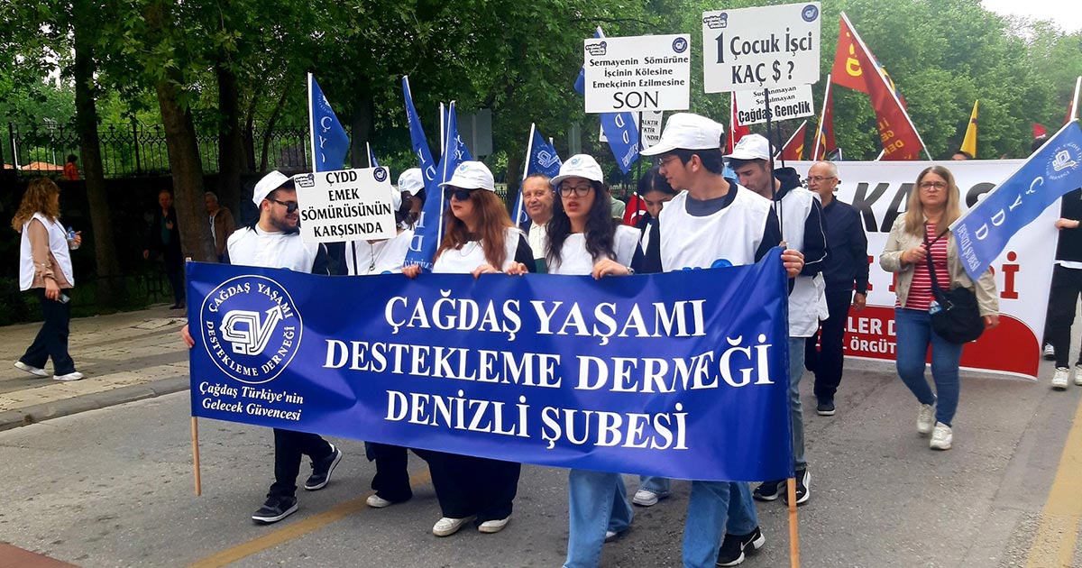 DENİZLİ 1 MAYIS’I KUTLADI