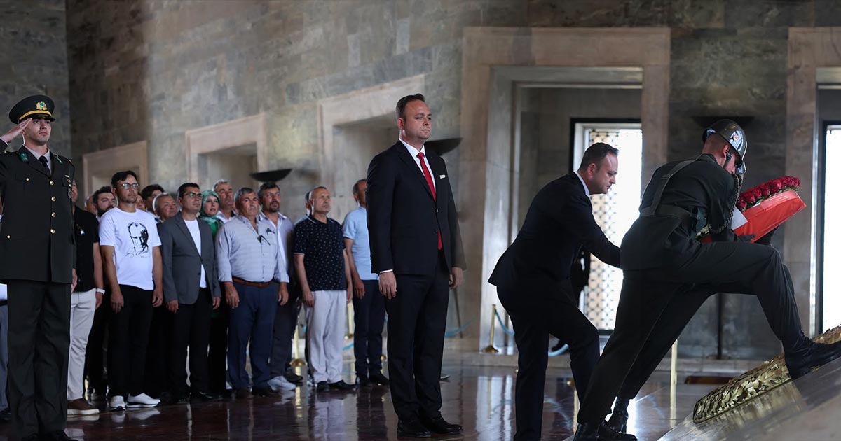 ÇİVRİL HEYETİ ANITKABİR’DE ATA’NIN HUZURUNDA