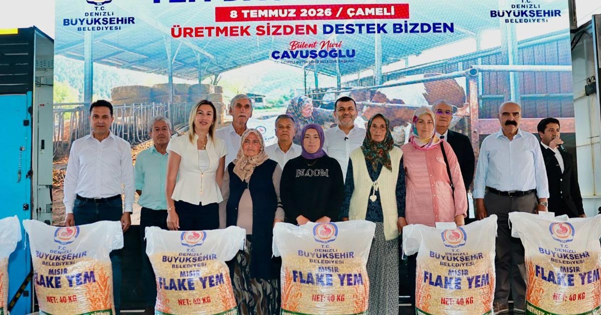 32 BİN ÇUVAL YEM DESTEĞİ
