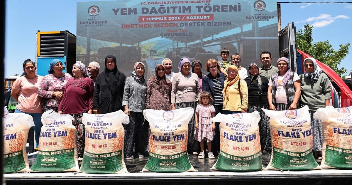 32 BİN ÇUVAL YEM DESTEĞİ