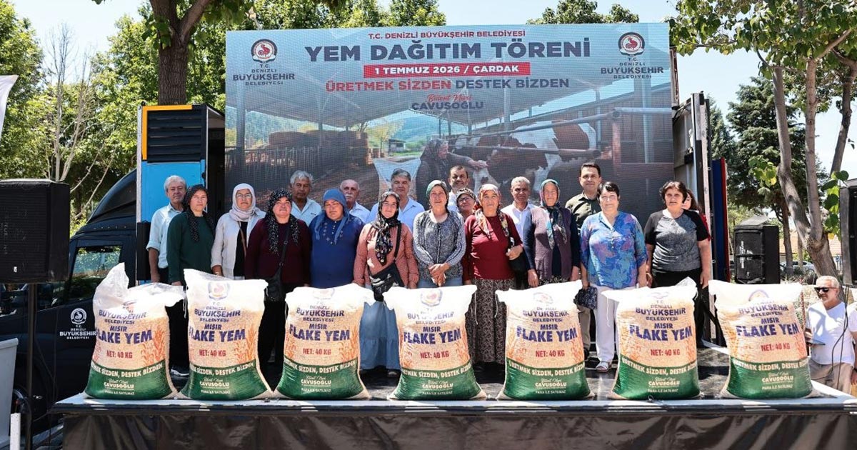 32 BİN ÇUVAL YEM DESTEĞİ