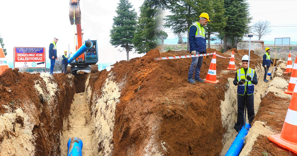 ACIPAYAM’A SU SAĞLAYAN ASBESTLİ BORULAR KALDIRILDI