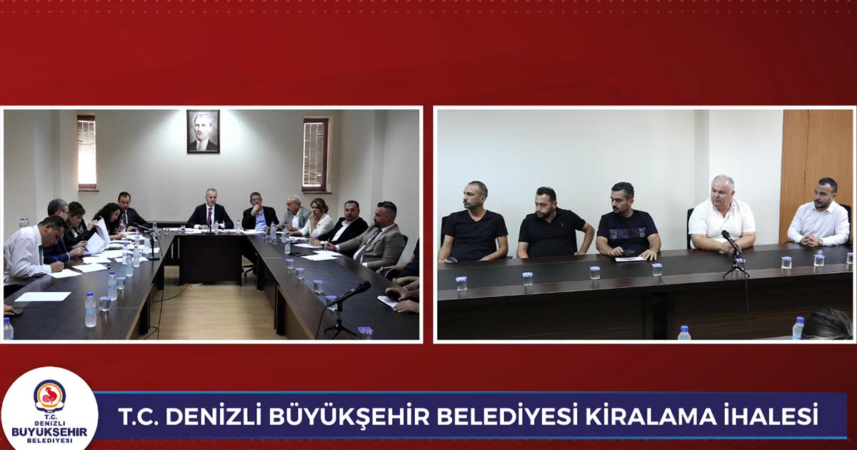 BELEDİYE İHALEYİ CANLI YAYINLADI
