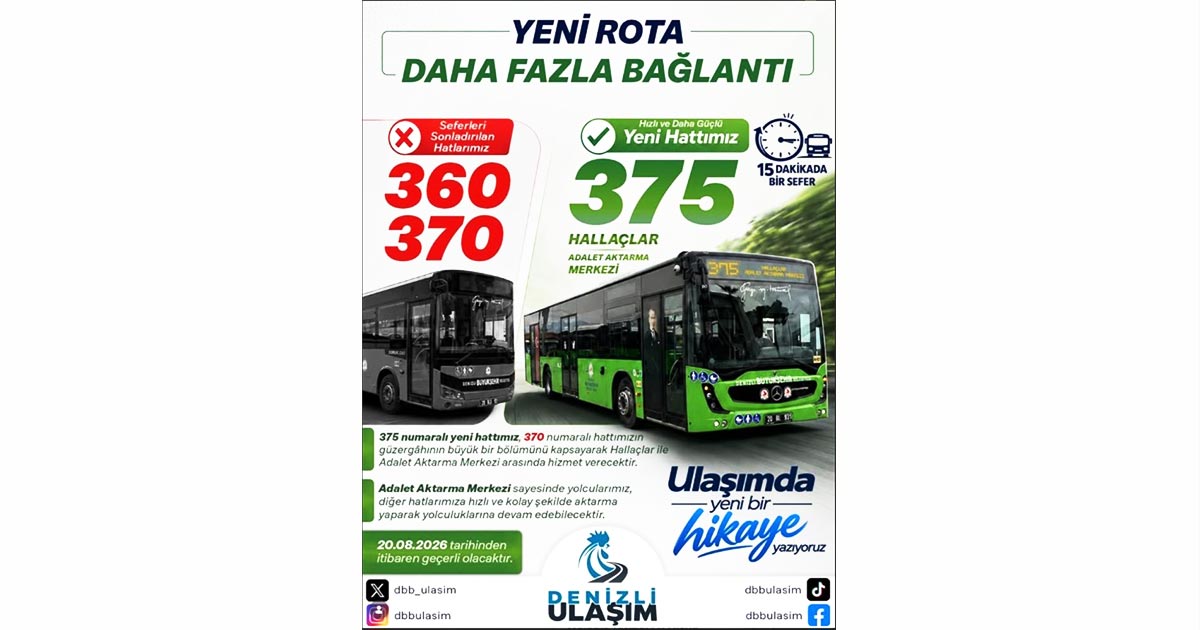 OTOBÜS HATLARINA YENİ DÜZENLEME