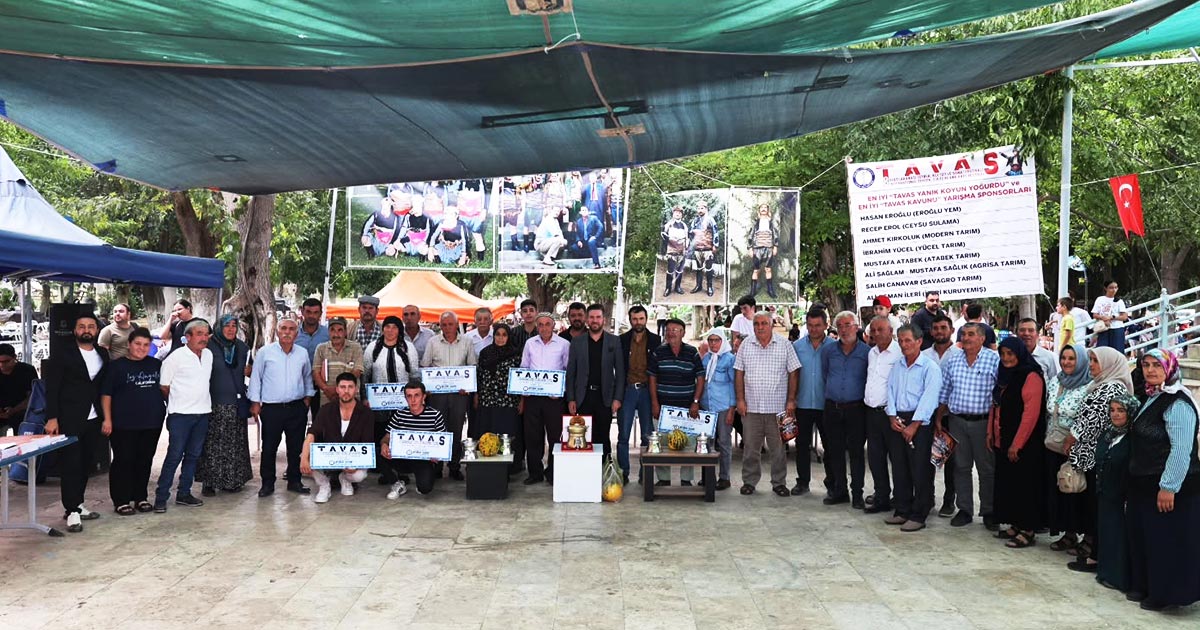 TAVAS YOĞURDU VE KAVUNU ÖDÜLLENDİRİLDİ