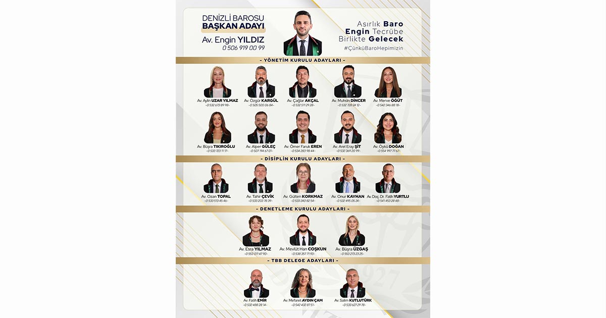 BAŞKAN ADAYLARI LİSTELERİNİ AÇIKLADI
