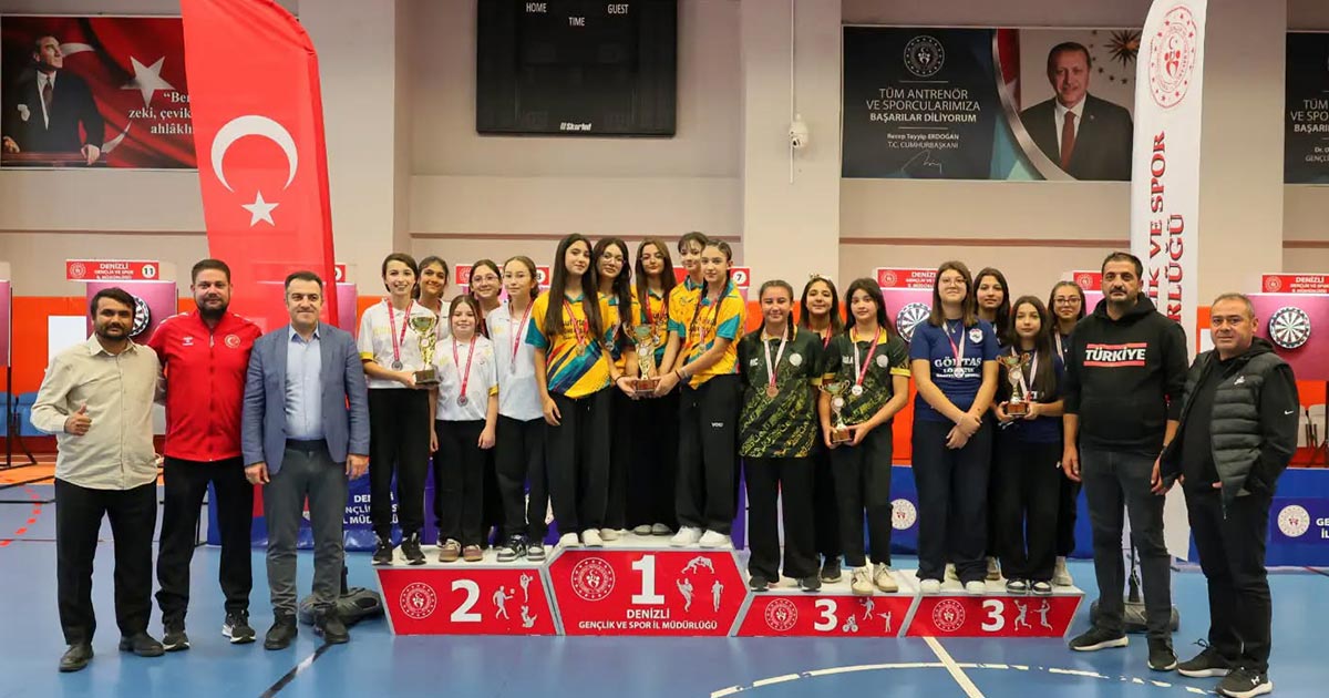 DENİZLİ’DE DART ŞAMPİYONASI TAMAMLANDI