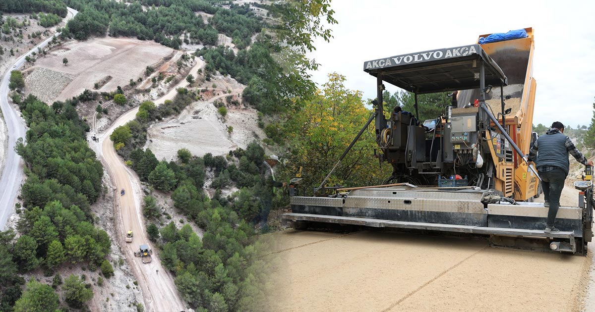 GÖZLER VE AKDERE YOLU YENİLENİYOR