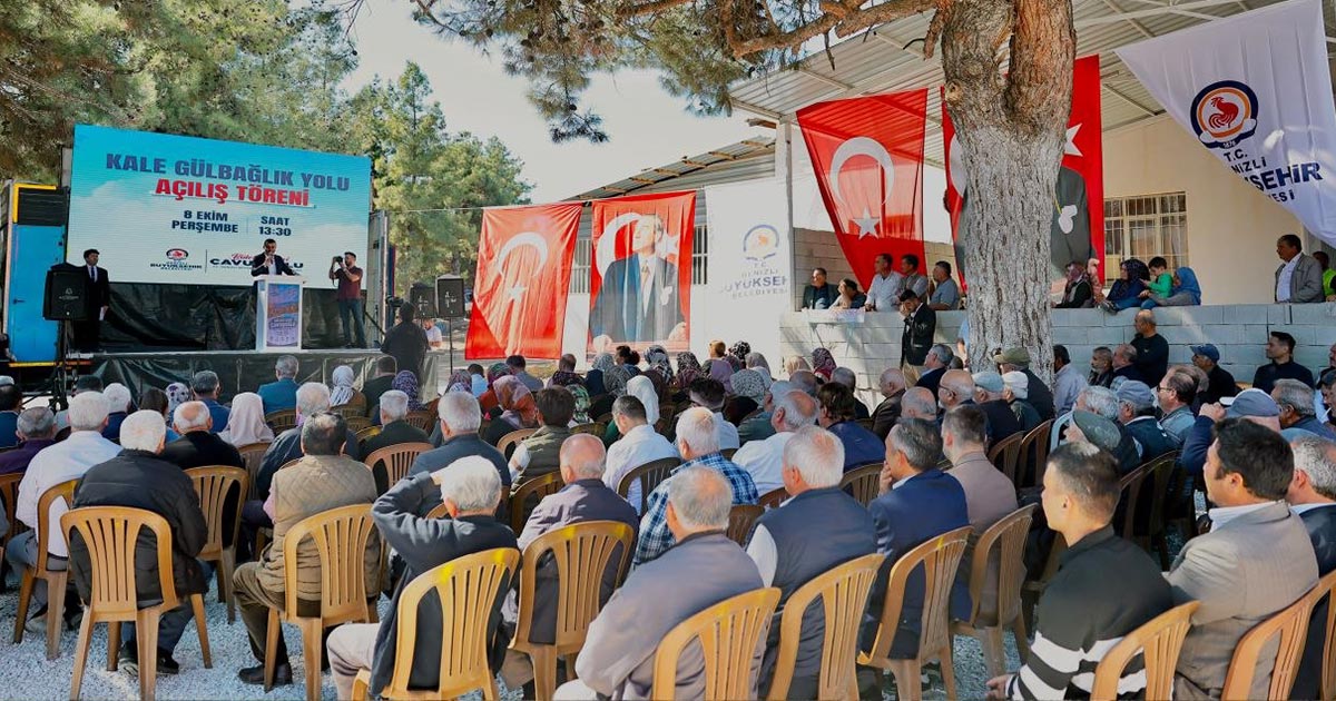 KALE’DE 14 KİLOMETRELİK GÜLBAĞLIK YOLU ULAŞIMA AÇILDI